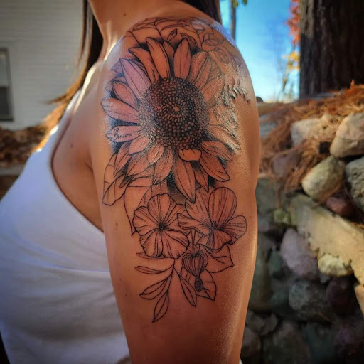 Explore rapunzel tattoo ideas, creative tattoo ideas in Minocqua, available at Whisky Rose Tattoo Parlor