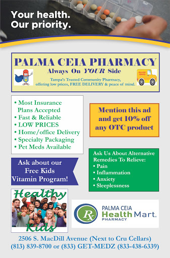 Pharmacy «Palma Ceia Health Mart Pharmacy», reviews and photos, 2506 S MacDill Ave, Tampa, FL 33629, USA