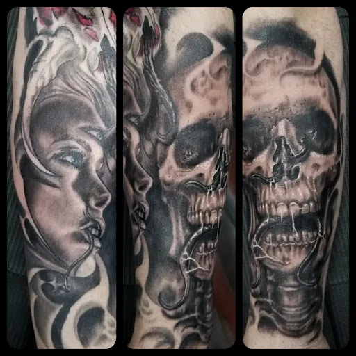 Explore psychedelic mushroom tattoo ideas, creative tattoo ideas in Casper, available at Final Thoughts