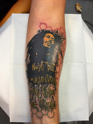 Explore camino tattoo ideas, creative tattoo ideas in Brunswick, available at Blue Fin Tattoos