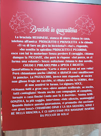 Menu du Peccati Di Gola à Terme Vigliatore