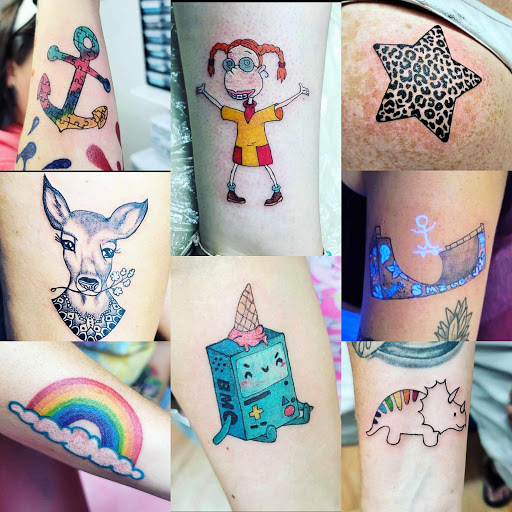 Explore first male tattoo ideas, creative tattoo ideas in Benton, available at Spectrum Tattoo