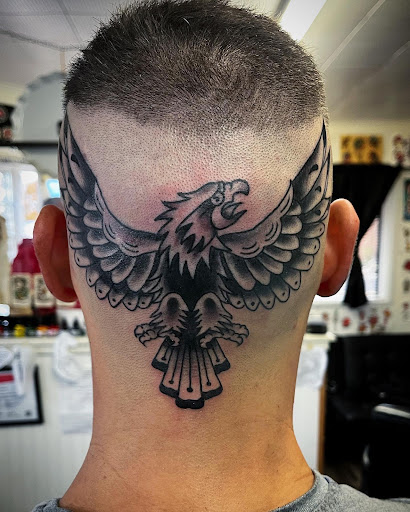 Explore biomechanical tattoo ideas, creative tattoo ideas in Madera, available at Sea Wolf Tattoo