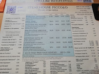 Steakhouse Piccolo à Leipzig menu