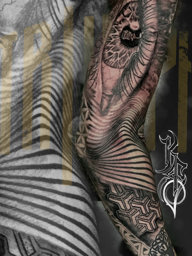 Explore name tattoo placement ideas, creative tattoo ideas in Springfield, available at Triumph Tattoo