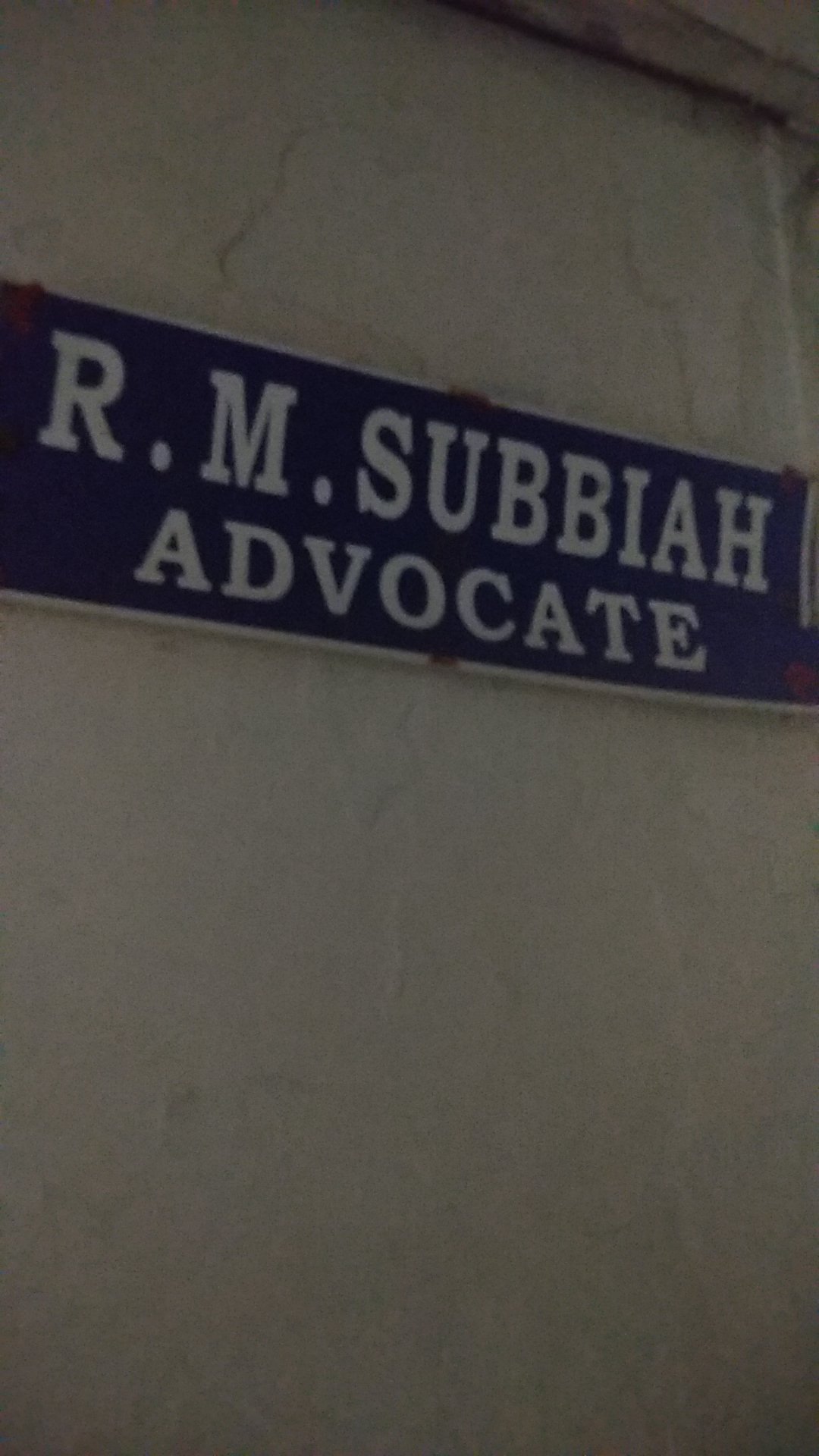R.M.Subbiah Advocate