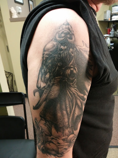 Explore maryland flag tattoo ideas, creative tattoo ideas in Saint Cloud, available at Wingnut Tattoo & Piercing Studio