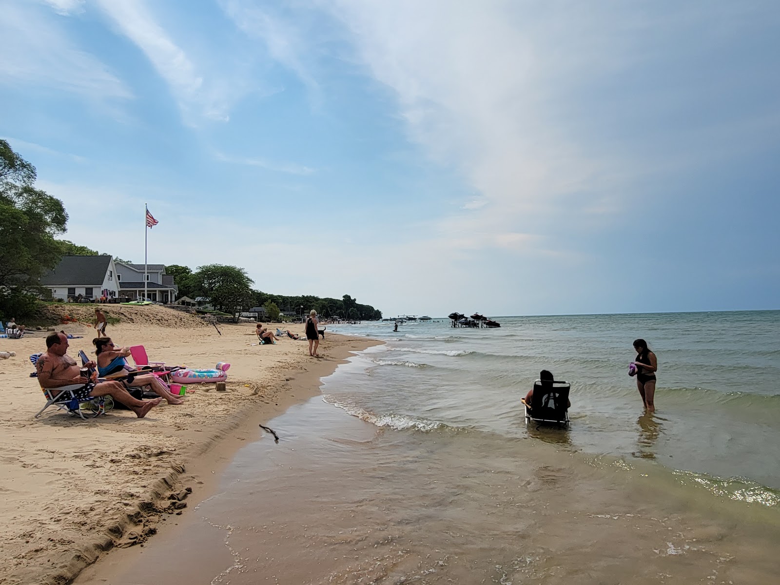 Foto av McGraw County Park Beach med lång rak strand