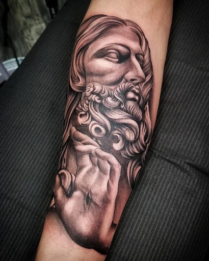 Explore nature sleeve tattoo ideas, creative tattoo ideas in Anchorage, available at SDITATTOO, LLC