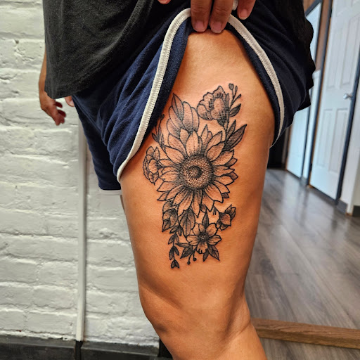 Explore butterfly foot tattoo ideas, creative tattoo ideas in Cumberland, available at Queen City Ink