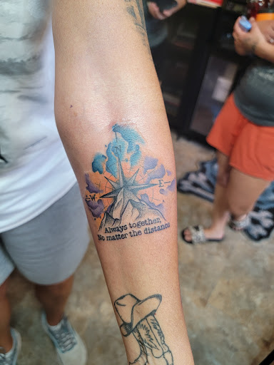 Explore d20 tattoo ideas, creative tattoo ideas in North Charleston, available at Breakthrough Tattoo