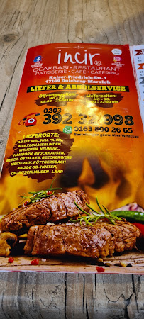 Menu du Incir Cafe & Restaurant-Duisburg à Duisburg