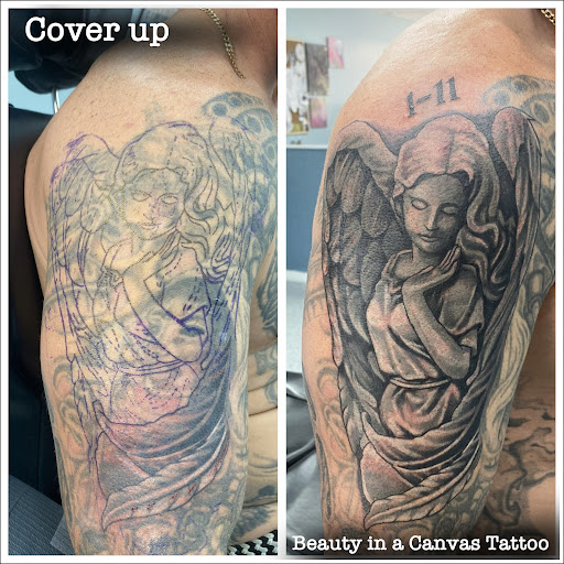 Explore sweet pea tattoo ideas, creative tattoo ideas in Ocala, available at Beauty in a Canvas Tattoo and Art Gallery