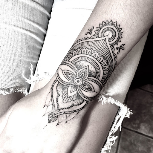 Explore hand cover up tattoo ideas, creative tattoo ideas in Scarborough, available at North Coast Tattoo Company