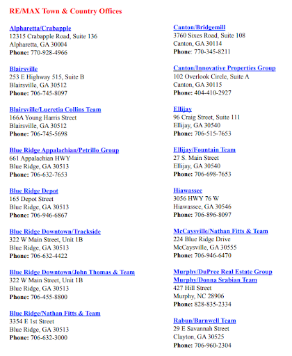 Real Estate Agency «Re/Max Town and Country», reviews and photos, 3760 Sixes Rd #108, Canton, GA 30114, USA