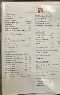 Café Konditorei Pfeffer / Kaffee Bohne à Tauberbischofsheim menu