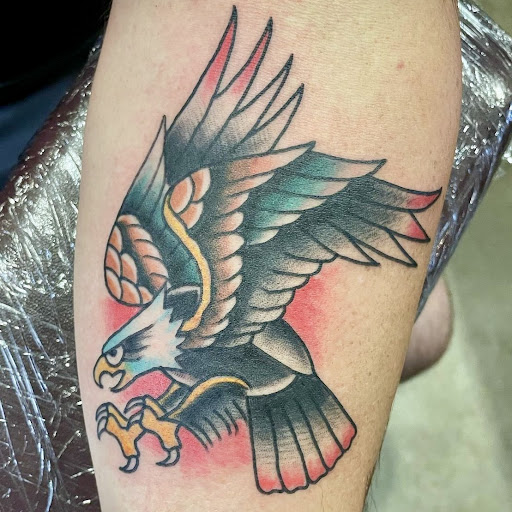 Explore deadpool tattoo ideas, creative tattoo ideas in Georgetown, available at One Love Tattoos