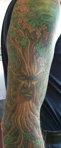 Explore medusa thigh tattoo ideas, creative tattoo ideas in Hebron, available at Explosive Ink Tattoo