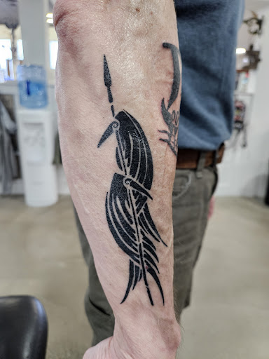 Explore husband name tattoo ideas, creative tattoo ideas in West Yarmouth, available at Spilt Milk Mooncusser Tattoo and Laser Tattoo Removal