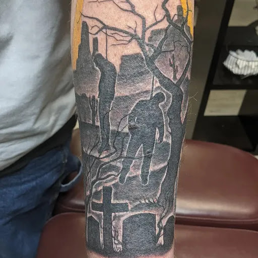 Explore lion king tattoo ideas, creative tattoo ideas in Terre Haute, available at Birds of Valhalla Tattoos and Fine Art