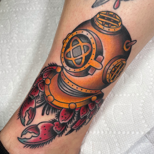 Explore st michael the archangel tattoos ideas, creative tattoo ideas in Senoia, available at Messenger Tattoo Studio