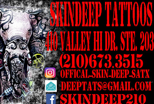 Tattoo Shop «Skin Deep Tattoo Studio», reviews and photos, 310 Valley Hi Dr #203, San Antonio, TX 78227, USA