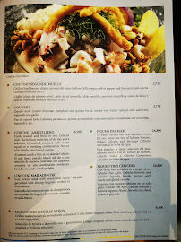 Restaurant péruvien Segundo Muelle à Lisbon (le menu)