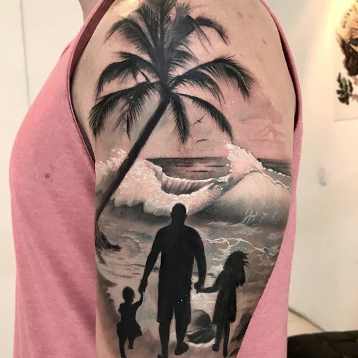 Explore cover up tattoo ideas on hip, creative tattoo ideas in San Diego, available at SD Tattoo