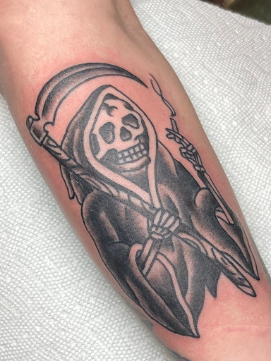 Explore basketball tattoo ideas, creative tattoo ideas in Providence, available at Hope Street Tattoo