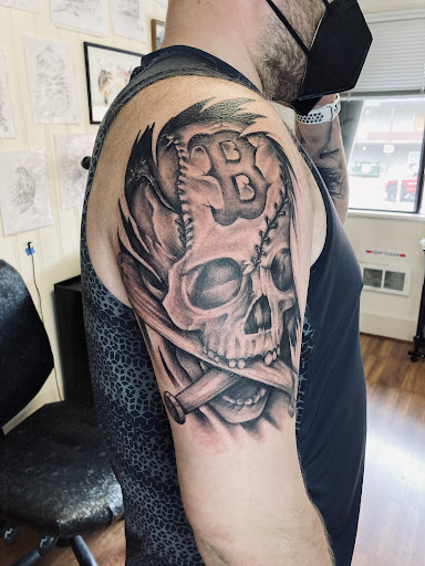 Explore two face tattoo ideas, creative tattoo ideas in Bothell, available at Hometown Tattoo