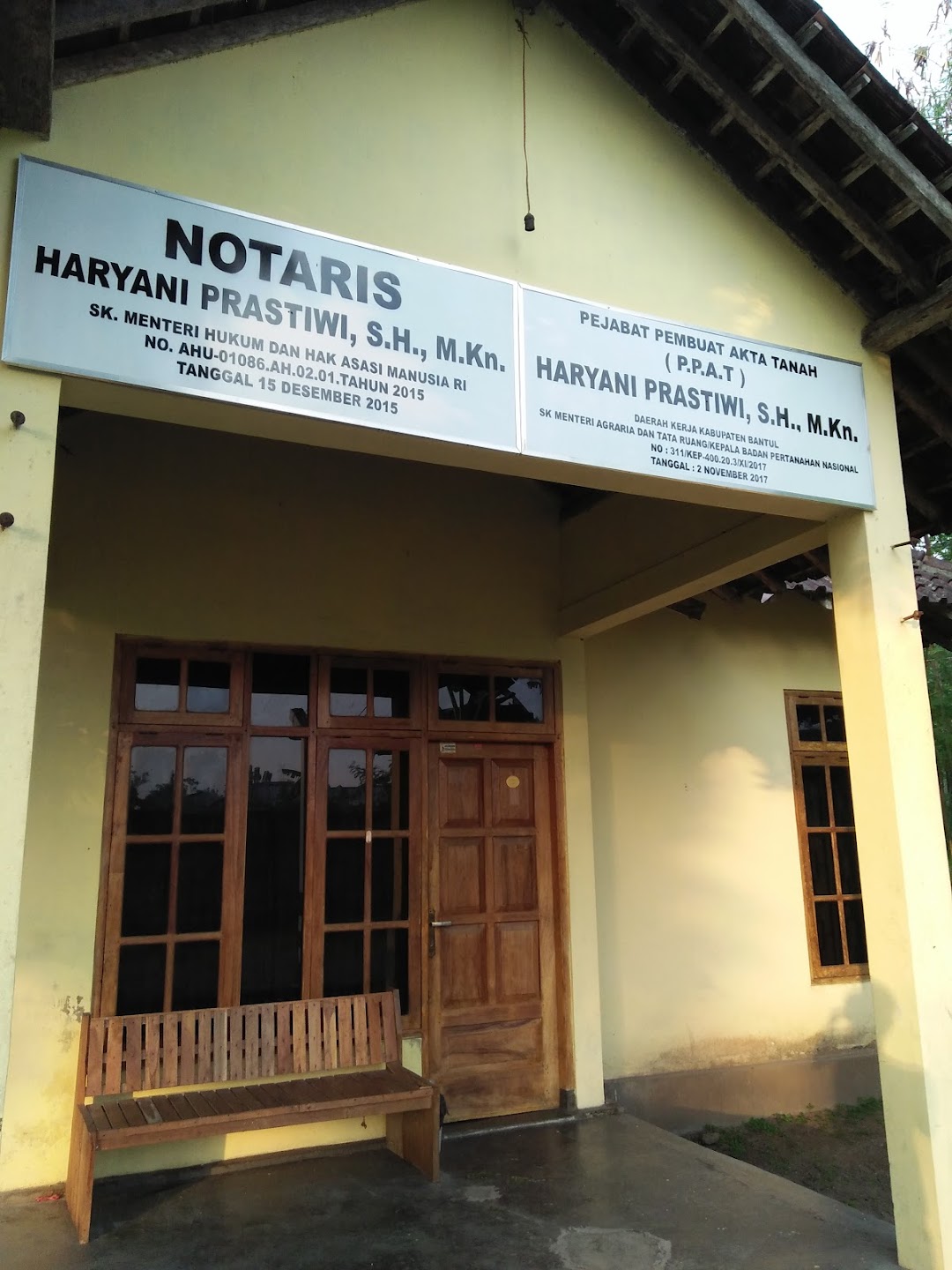 Kantor Notaris & PPAT Haryani Prastiwi SH. Mkn