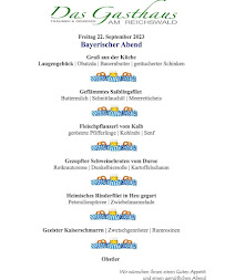 Das Gasthaus am Reichswald à Kranenburg menu