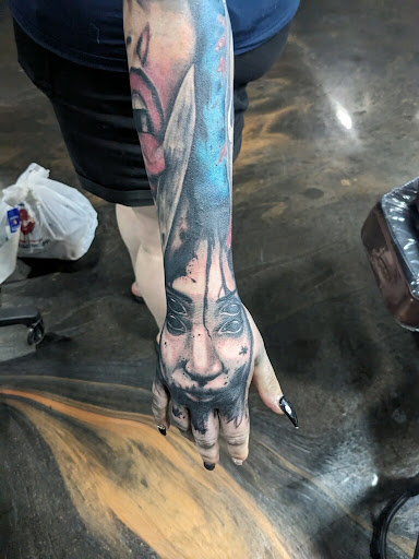 Explore dog and cat tattoo ideas, creative tattoo ideas in Bainbridge, available at Bainbridge Tattoo Company