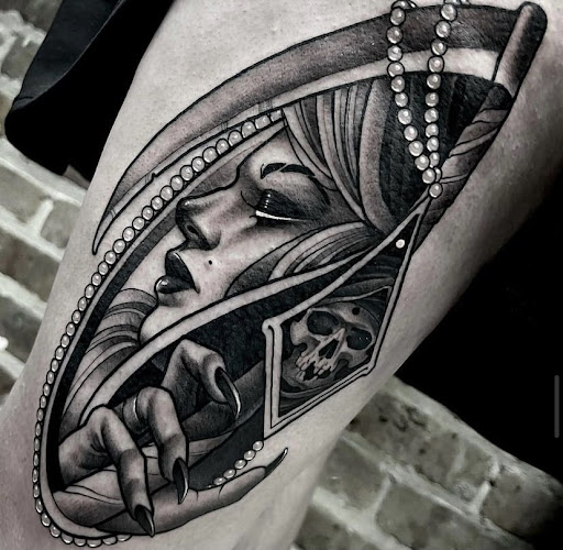 Explore infinity symbol tattoo ideas, creative tattoo ideas in New Orleans, available at TOUGH LOVE TATTOOS