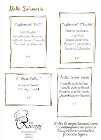 Carte du Enogastronomia Fratelli Rusconi à Sant'Angelo Lodigiano