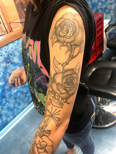 Explore clock sleeve tattoo ideas, creative tattoo ideas in Aurora, available at Ronin Tattoo Studio INC