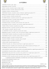 Menu du LA MINE - TRATTORIA- BAR & PUB- PIZZERIA à Cogne