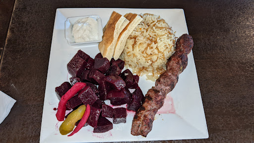 Kefta with beet salad