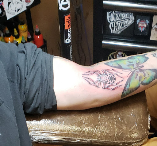 Explore kanye tattoos ideas, creative tattoo ideas in Placerville, available at Hangman Tattoo