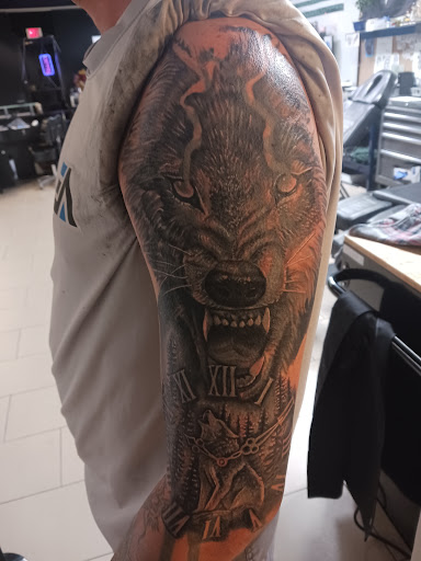 Explore irish flag tattoo ideas, creative tattoo ideas in Sarasota, available at SEVEN SINS Tattoo Studio