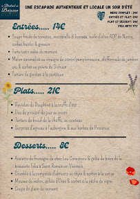 Menu du Le Bistrot de Buisson à Buisson