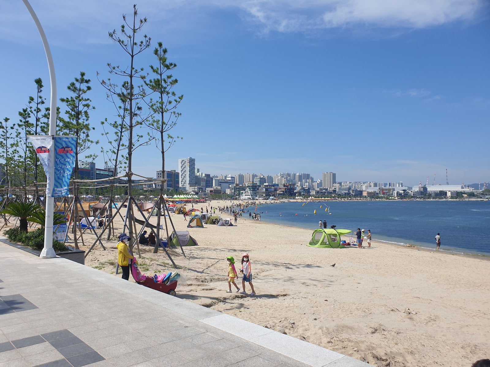 Photo of Ilsan Beach and the settlement