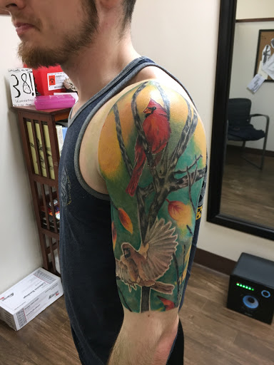 Explore marlin tattoo ideas, creative tattoo ideas in Lakeland, available at Lyons Den Tattoo Company