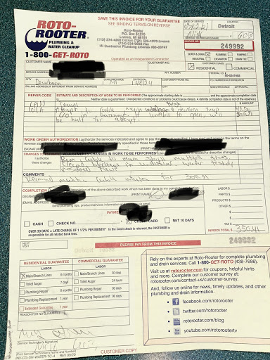 Plumber «Roto-Rooter», reviews and photos, 12898 Westmore St, Livonia, MI 48150, USA