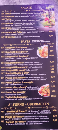 Menu / carte de Bella Italia à Gifhorn