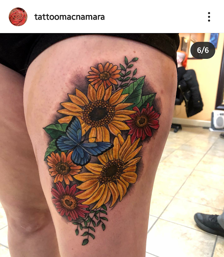 Explore caterpillar tattoo ideas, creative tattoo ideas in Middletown, available at Infamous Tattoo Inc