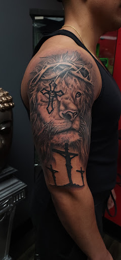 Explore universe tattoo ideas, creative tattoo ideas in Anchorage, available at SDITATTOO, LLC