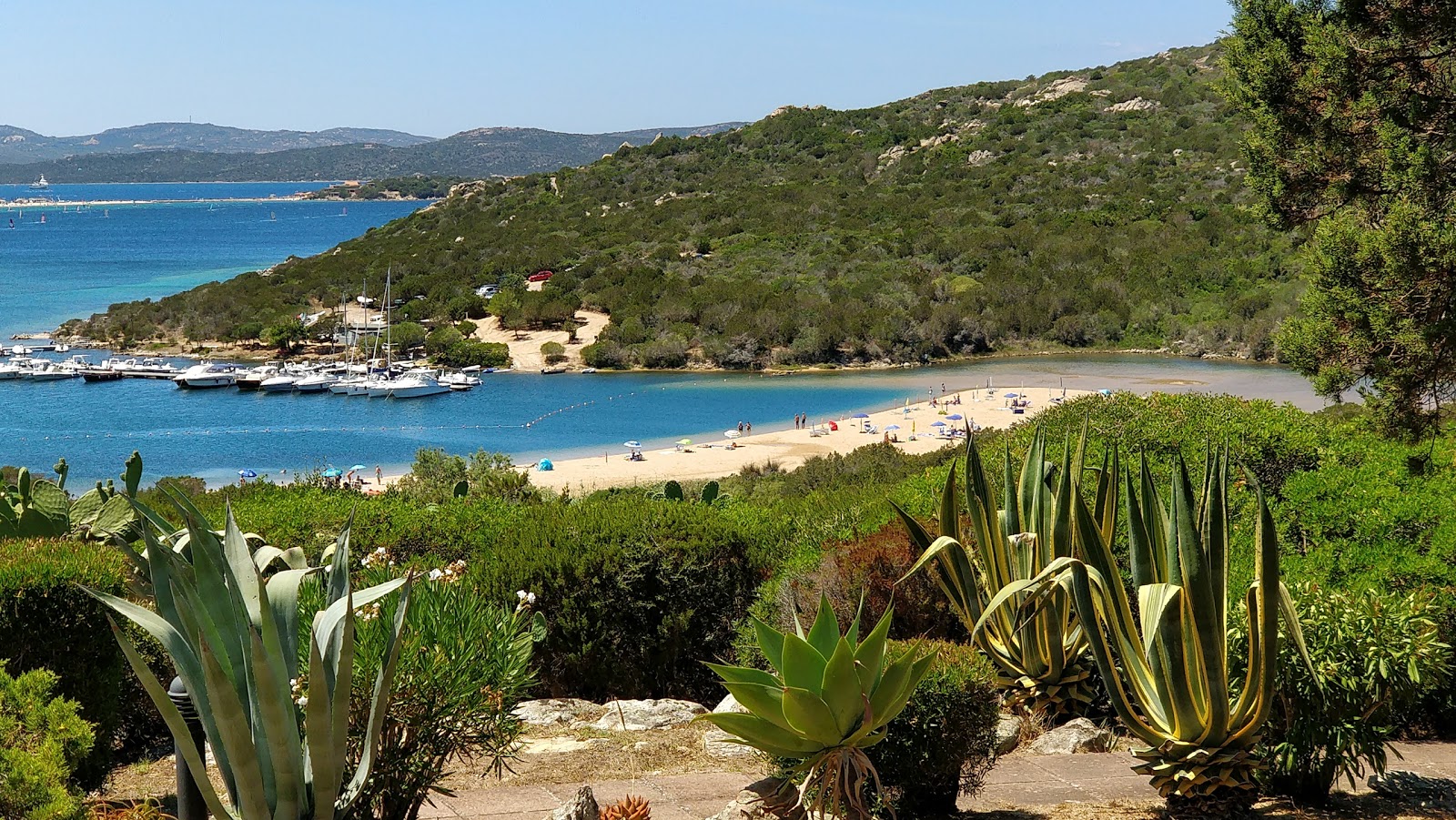 Foto de Spiaggia di Costa Serena com areia marrom superfície