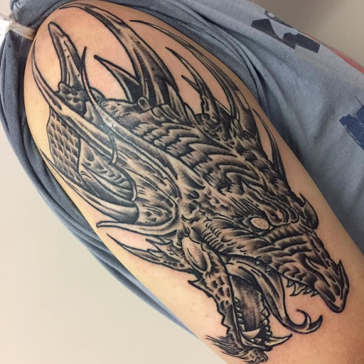 Explore 8 ball tattoo ideas, creative tattoo ideas in Bristol, available at Golden Rule Tattoo