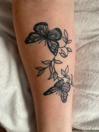 Explore santa muerte tattoo ideas, creative tattoo ideas in Lahaina, available at Sweet Trade Tattoo